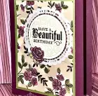 Painted Glass birthday card with Share What You Love paper and doily from Stampin' Up!