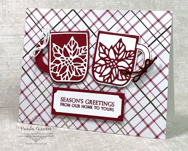 Card featuring the reversible stamp set Cup of Christmas from Stampin' Up!