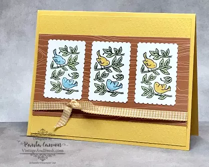 Card made with Posted For You bundle from Stampin' Up in Bumblebee