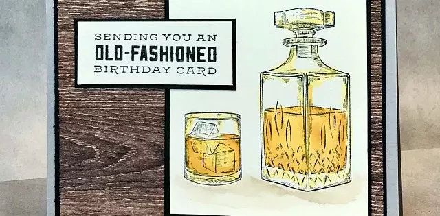 Birthday card with Whisky Business from Stampin' Up!